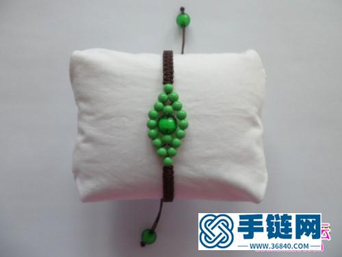 夏日簡約版串珠手繩的編制教程