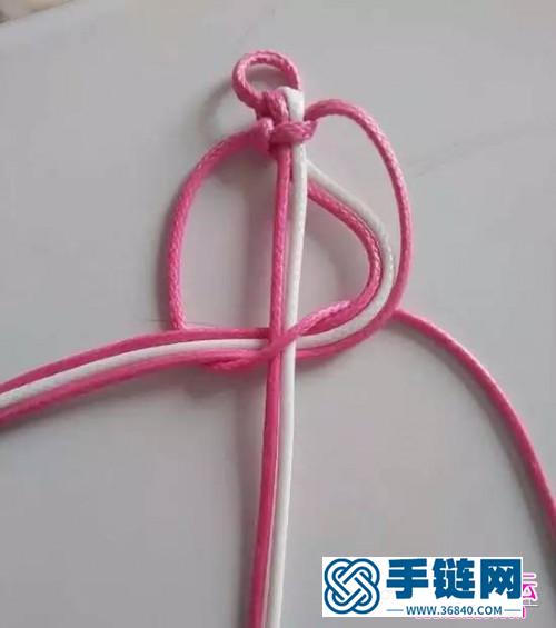 簡單平結海浪手鏈的編法步驟圖