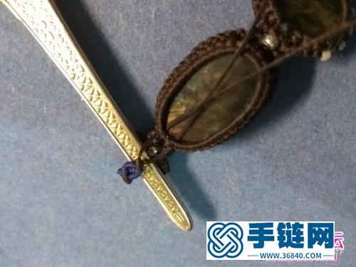 繩編紫拉、藍拉石項鏈吊墜的詳細編制圖解