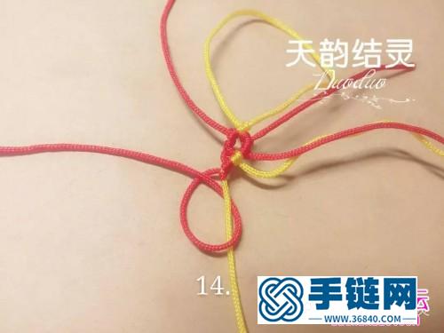 71號(hào)玉線和金線編制斜卷結(jié)戒指的詳細(xì)教程（天韻結(jié)靈作品）
