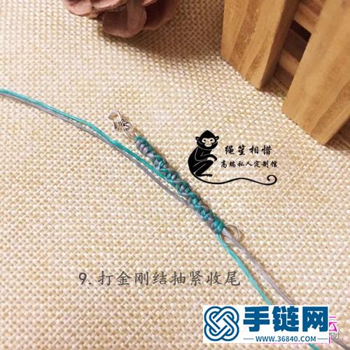 繩編泰蠟轉運結手繩的制作圖解