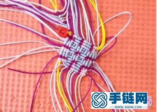 用繩編花朵粽包的詳細編制教程