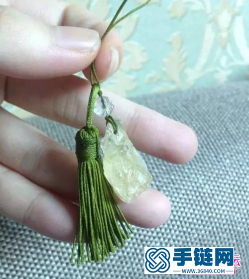 繩編古樸流蘇掛件的制作方法