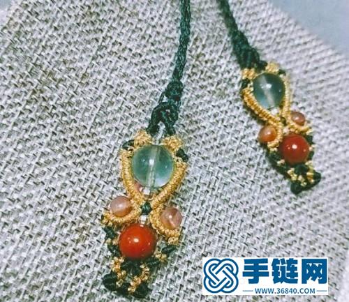 扁蠟水晶銀珠尾扣的詳細制作圖解