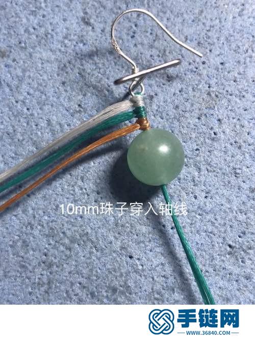 蠟線雙珠耳環(huán)的制作圖解