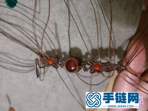 蠟線瑪瑙珠子手鏈的詳細(xì)編制教程