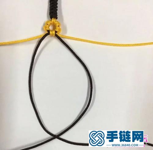 雀頭結編桃花手鏈的編法步驟