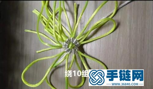 繩編小花人字拖的縫制教程
