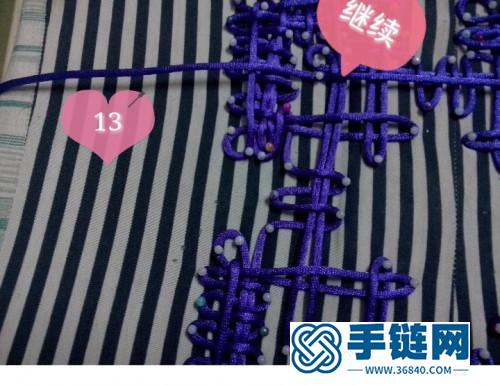 繩編五方回菱掛飾的編制教程