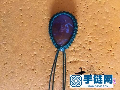 繩編淺夏紫晶包石手鏈的詳細(xì)制作圖解