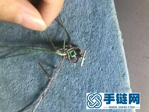 中國結心心相印吊墜耳環的編制方法