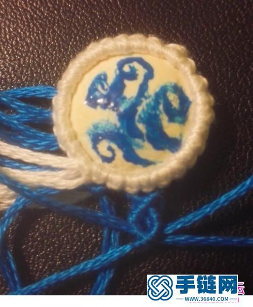 繩編青花瓷中國(guó)風(fēng)耳墜的詳細(xì)制作圖解