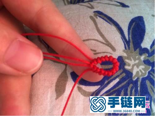 玉線繩編紅瑪瑙珠子斜卷結(jié)手繩的詳細(xì)編制教程