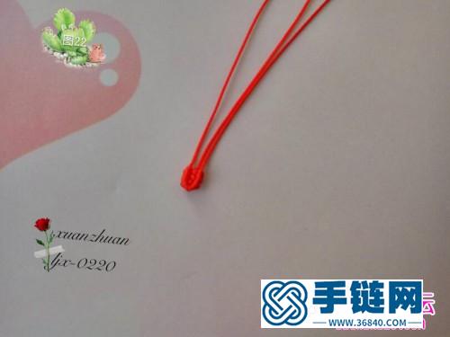 玉線繩編呆萌可愛的背書包小狗狗的詳細編結教程