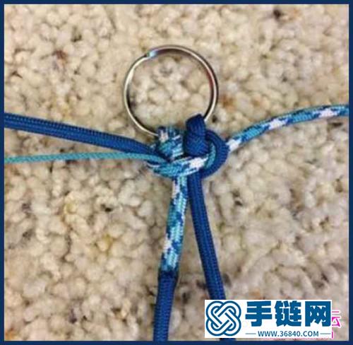 繩編繩結鑰匙扣的步驟圖