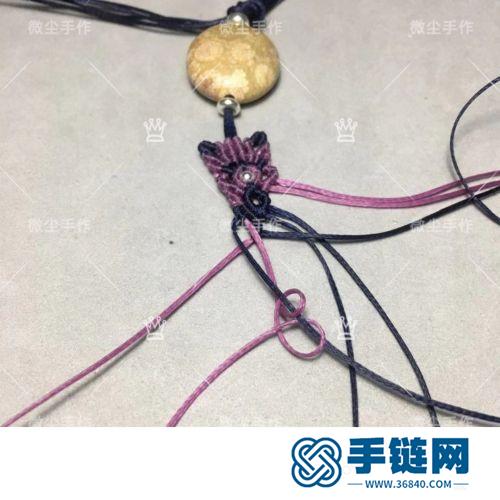 中國結扁蠟珊瑚玉珠手鏈的詳細編制方法