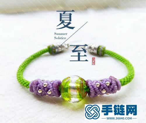 蠟線琉璃珠手繩的詳細制作圖解