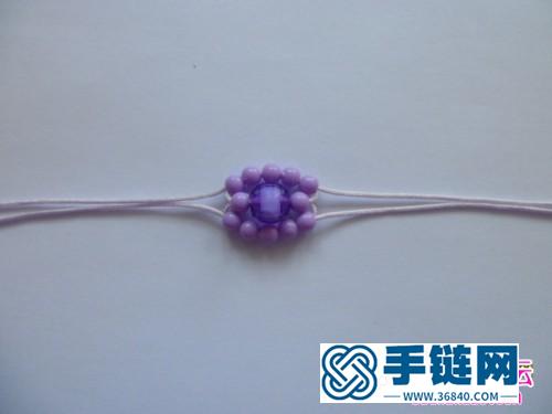 夏日簡約版串珠手繩的編制教程