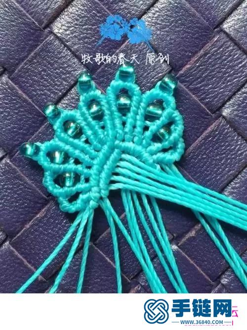 蠟線編織米珠耳環的詳細制作圖解
