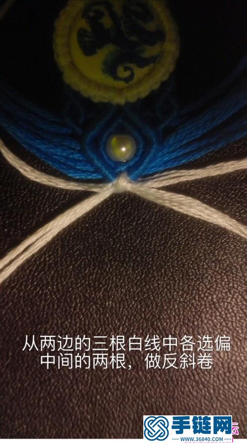 繩編青花瓷中國(guó)風(fēng)耳墜的詳細(xì)制作圖解