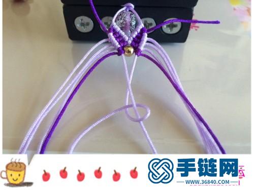玉線水晶珠、黃銅珠手鏈的詳細編制教程