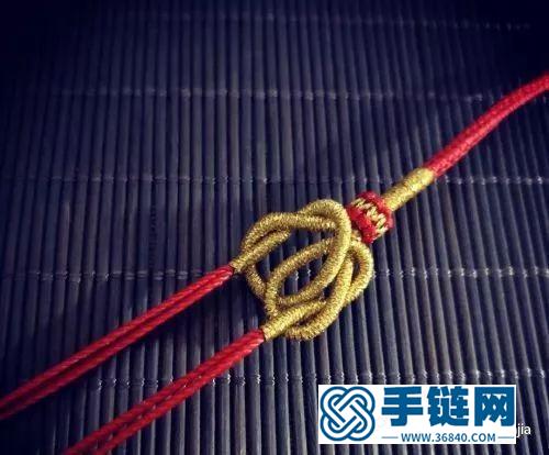 眾購節繞線雙同心結頸鏈的制作方法