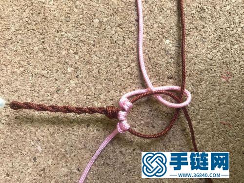 玉線桃花手鏈的詳細編制方法