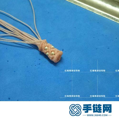 蠟線琉璃珠手繩的詳細制作圖解