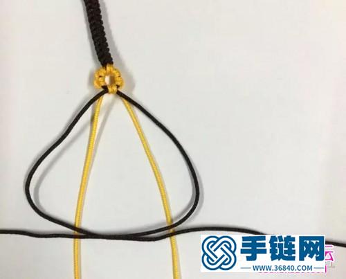 雀頭結編桃花手鏈的編法步驟