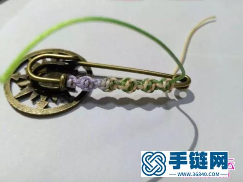 編繩流蘇胸針的制作圖解