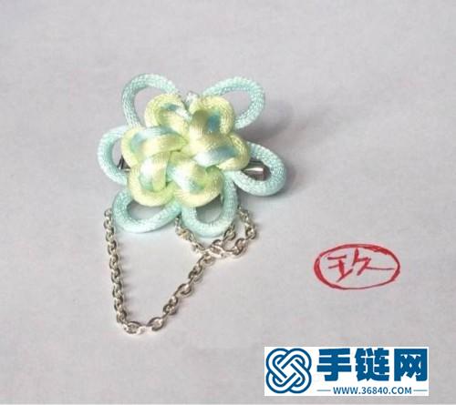 清新套色胸針的編法