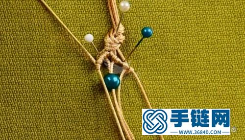玉線串珠戒指的詳細編制教程