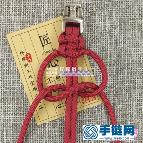 繩編五星上將傘繩手鏈的詳細編制教程