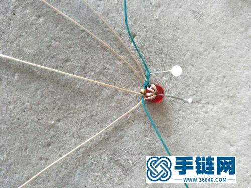 蠟線玉扣包珠耳飾的詳細制作圖解