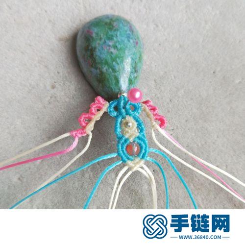 中國結(jié)扁蠟綠松石項(xiàng)鏈吊墜的詳細(xì)制作圖解