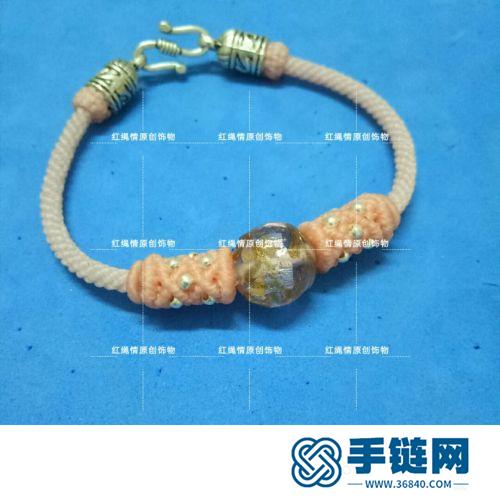 蠟線琉璃珠手繩的詳細制作圖解