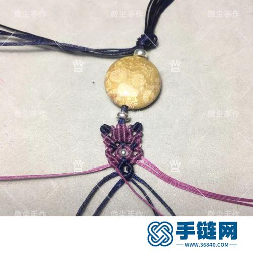 中國結扁蠟珊瑚玉珠手鏈的詳細編制方法