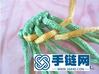 中國結(jié)花籃的編織步驟圖解