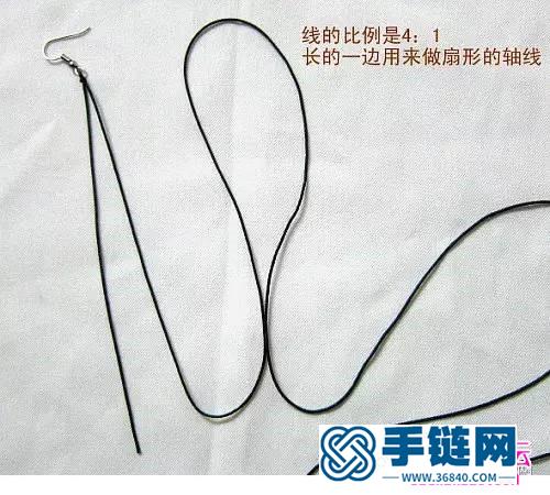 繩編民族風耳墜的制作步驟圖