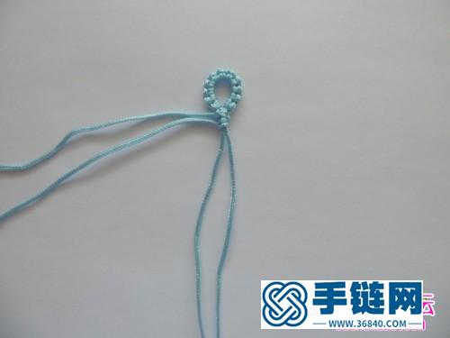 繩+串珠編手繩的編制教程