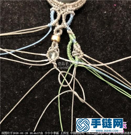 繩編蠟線包水晶石手鏈的詳細編制教程