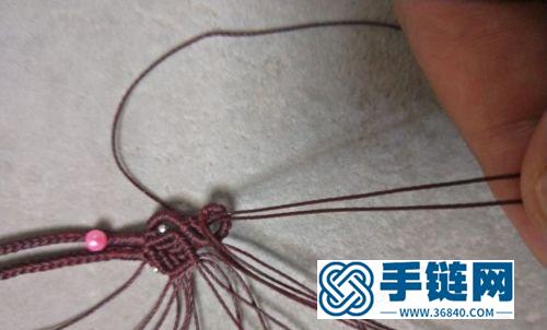 中國結八股辮尾扣一丈紅的詳細編制方法