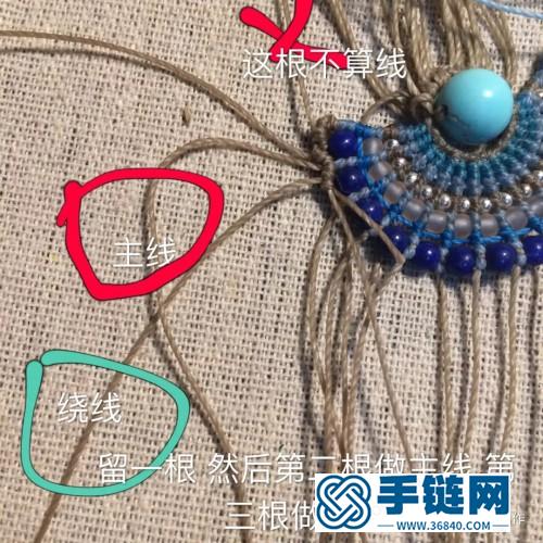 蠟線珠子民族風耳環的詳細制作圖解