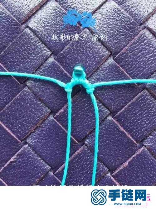 蠟線編織米珠耳環的詳細制作圖解