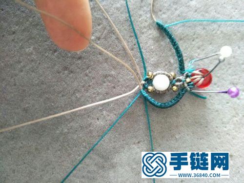 蠟線玉扣包珠耳飾的詳細制作圖解