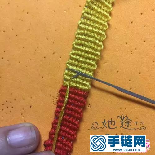 繩編圖案版手繩的詳細教程
