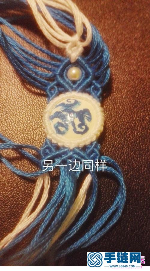 繩編青花瓷中國(guó)風(fēng)耳墜的詳細(xì)制作圖解