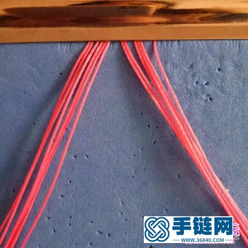 粉色系蠟線手繩的詳細(xì)編制教程