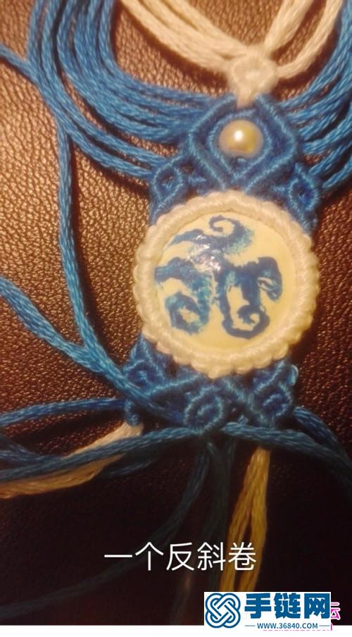 繩編青花瓷中國(guó)風(fēng)耳墜的詳細(xì)制作圖解
