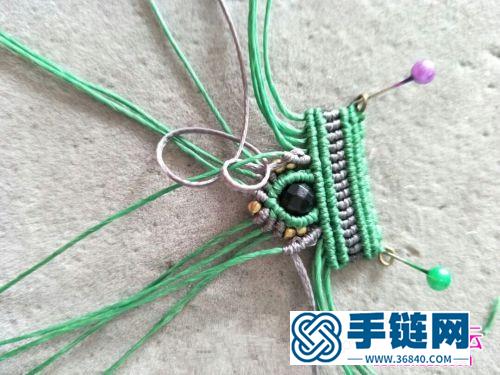 蠟線串珠流蘇耳環的制作圖解